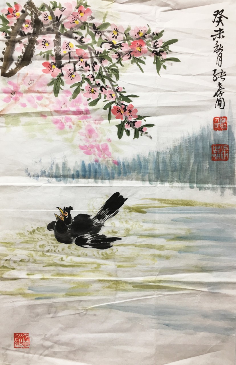 张世简  花鸟