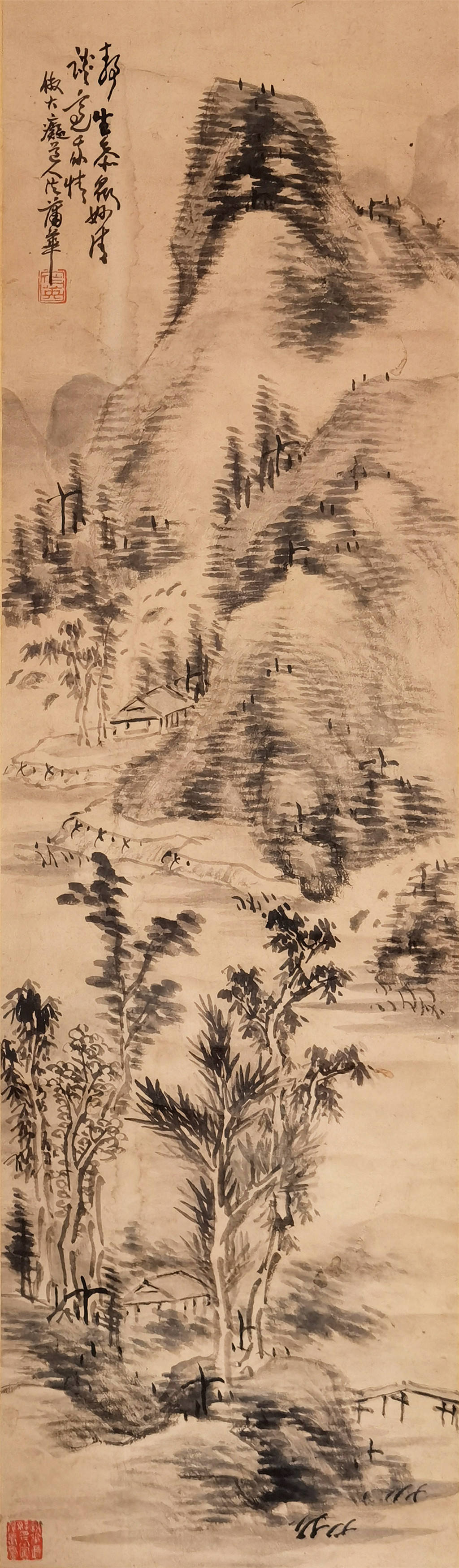 (清)蒲华    山水