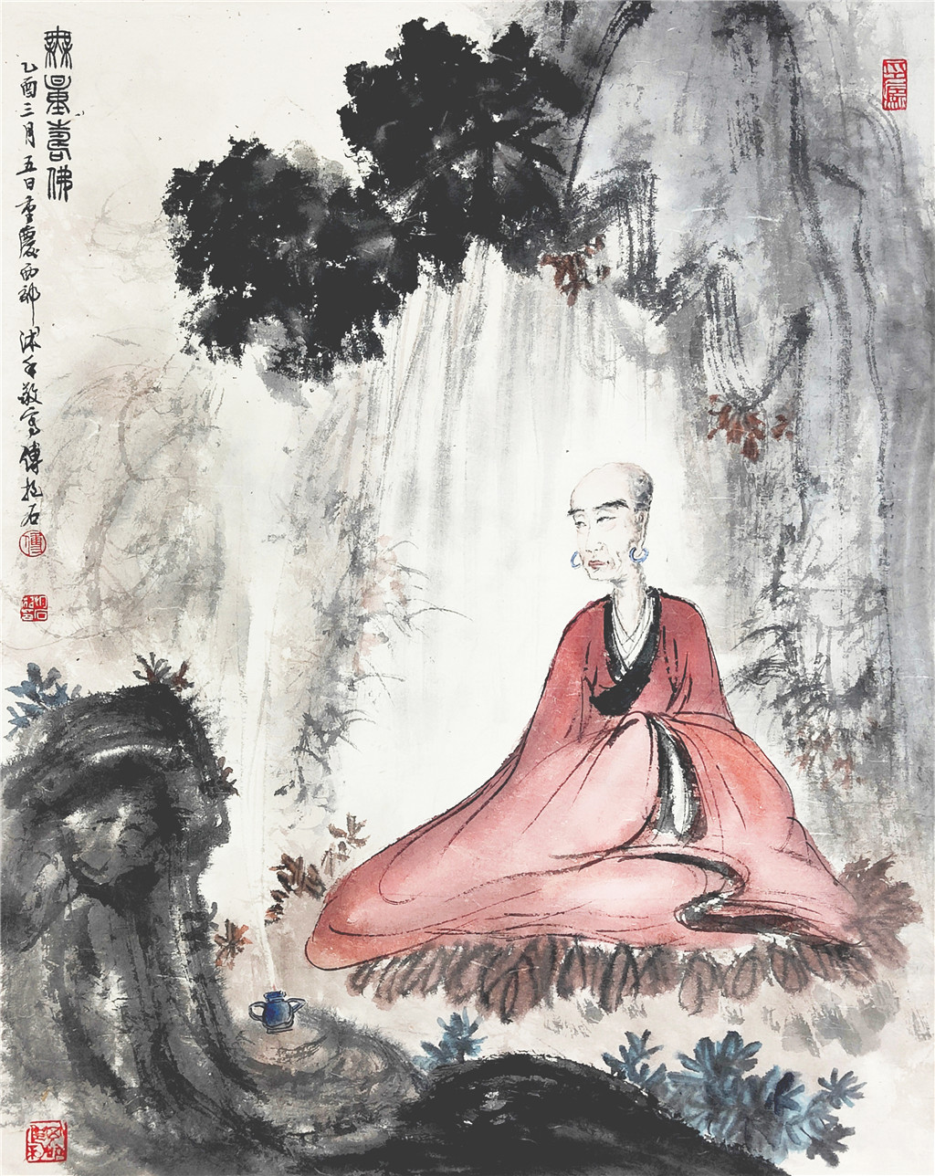 傅抱石     无量寿佛