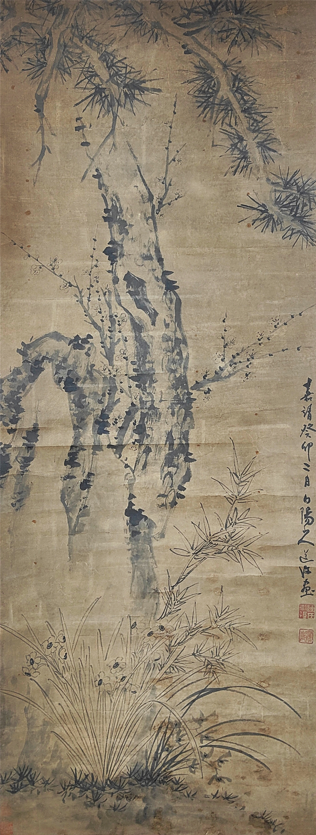 陈道复      三友图
