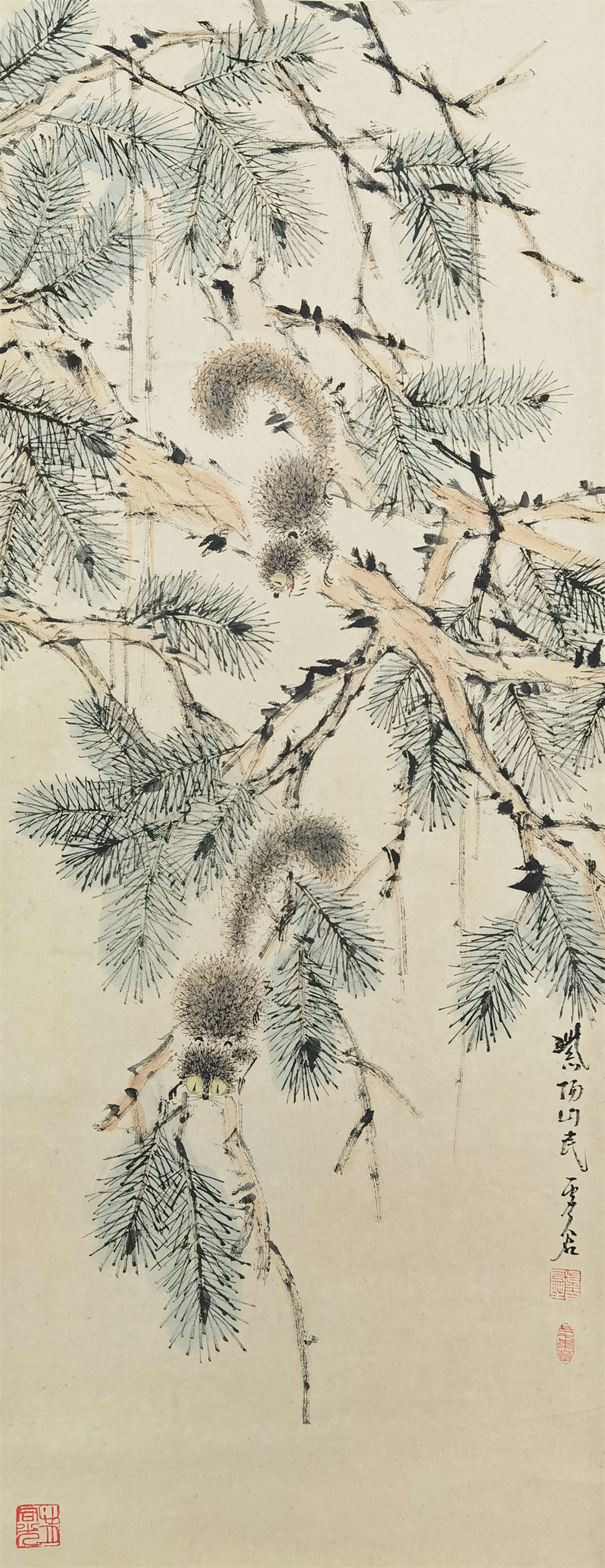 虚谷     松鼠