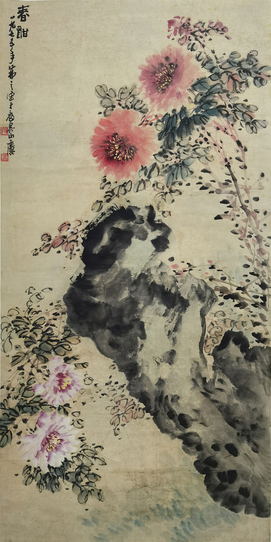 吴茀之     牡丹
