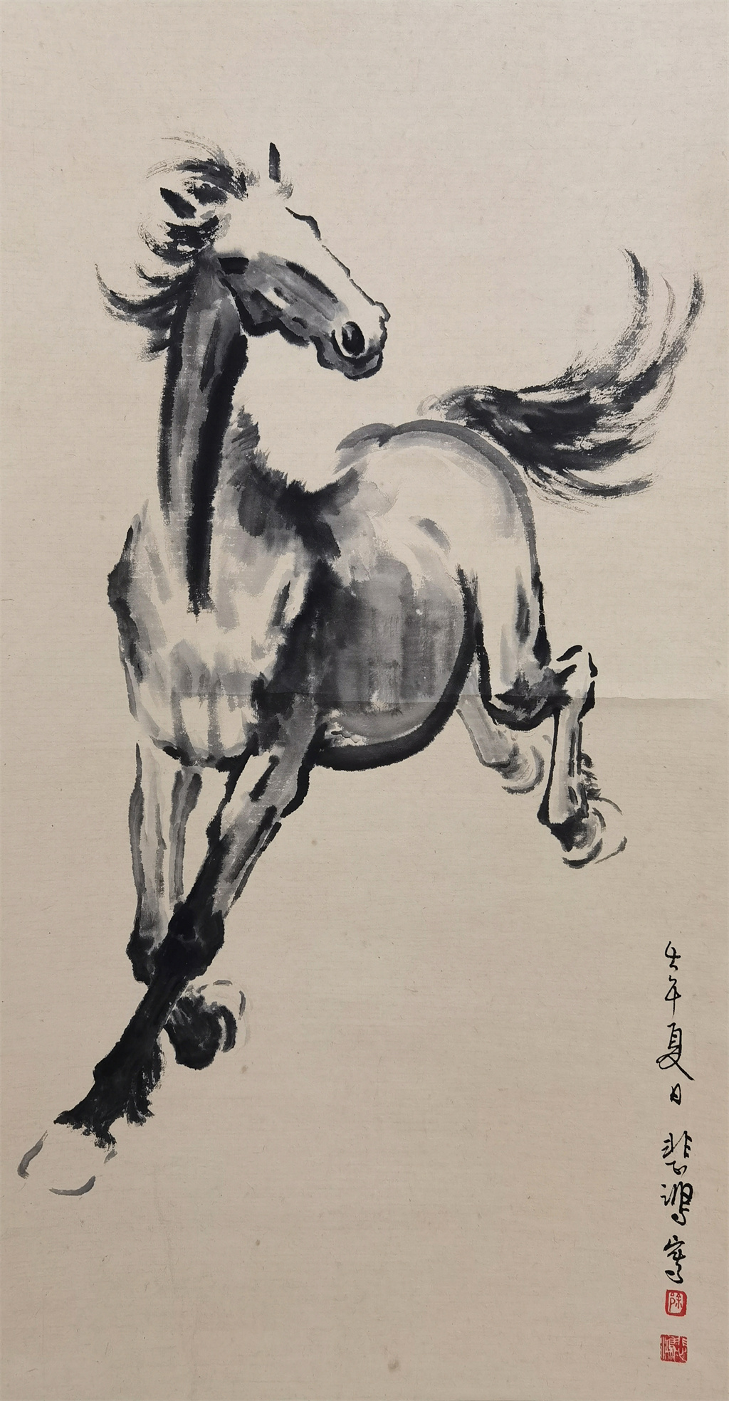 徐悲鸿     马