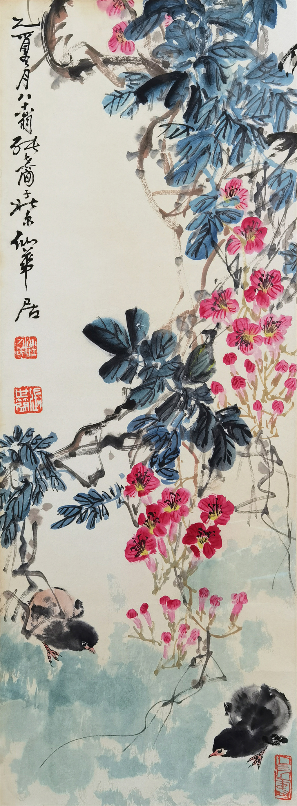 张世简     花鸟