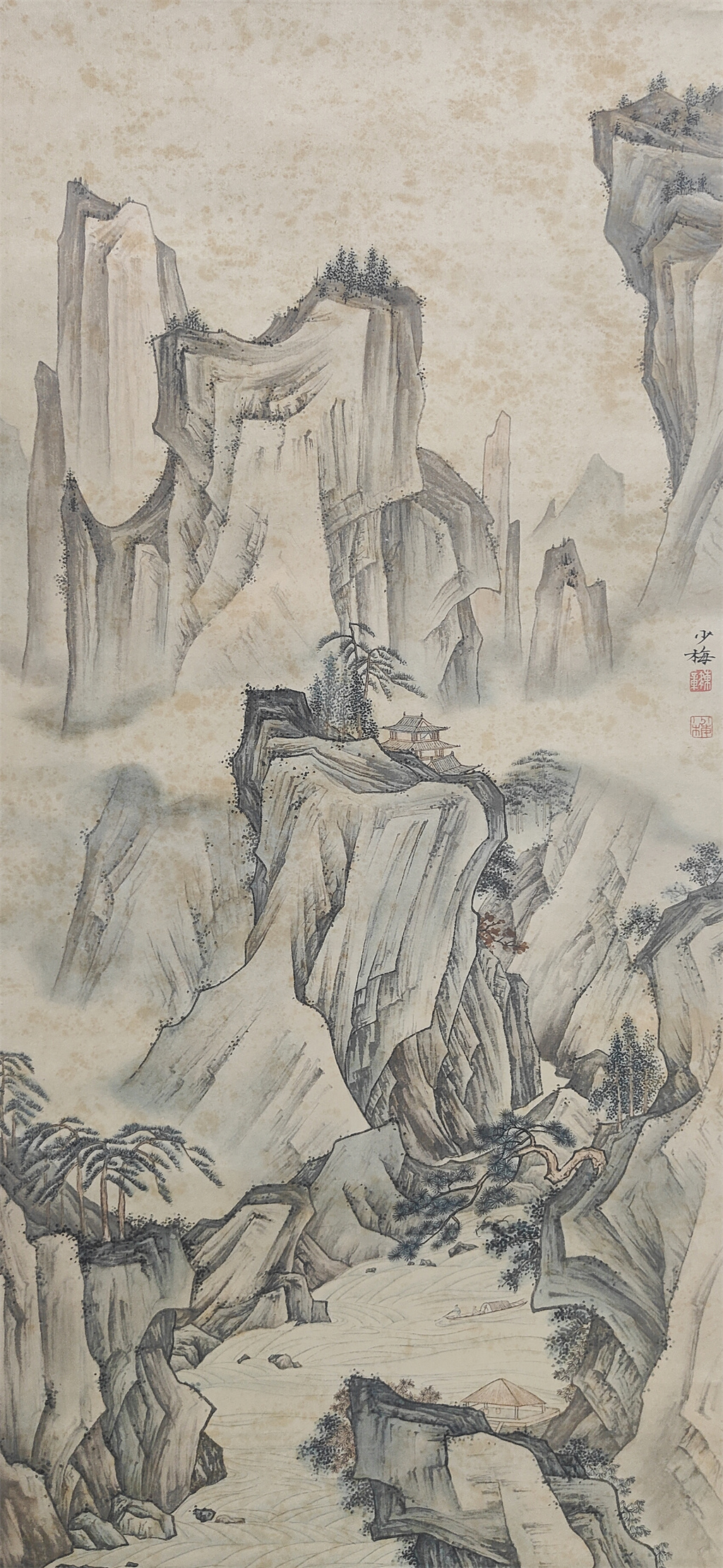 陈少梅     山水