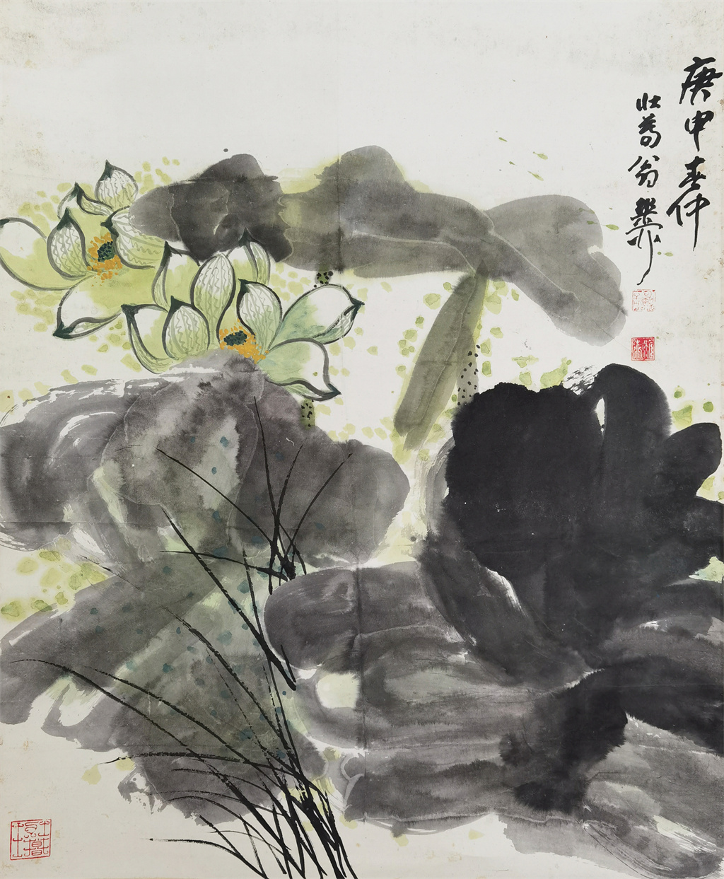 谢稚柳     荷花   附出版物