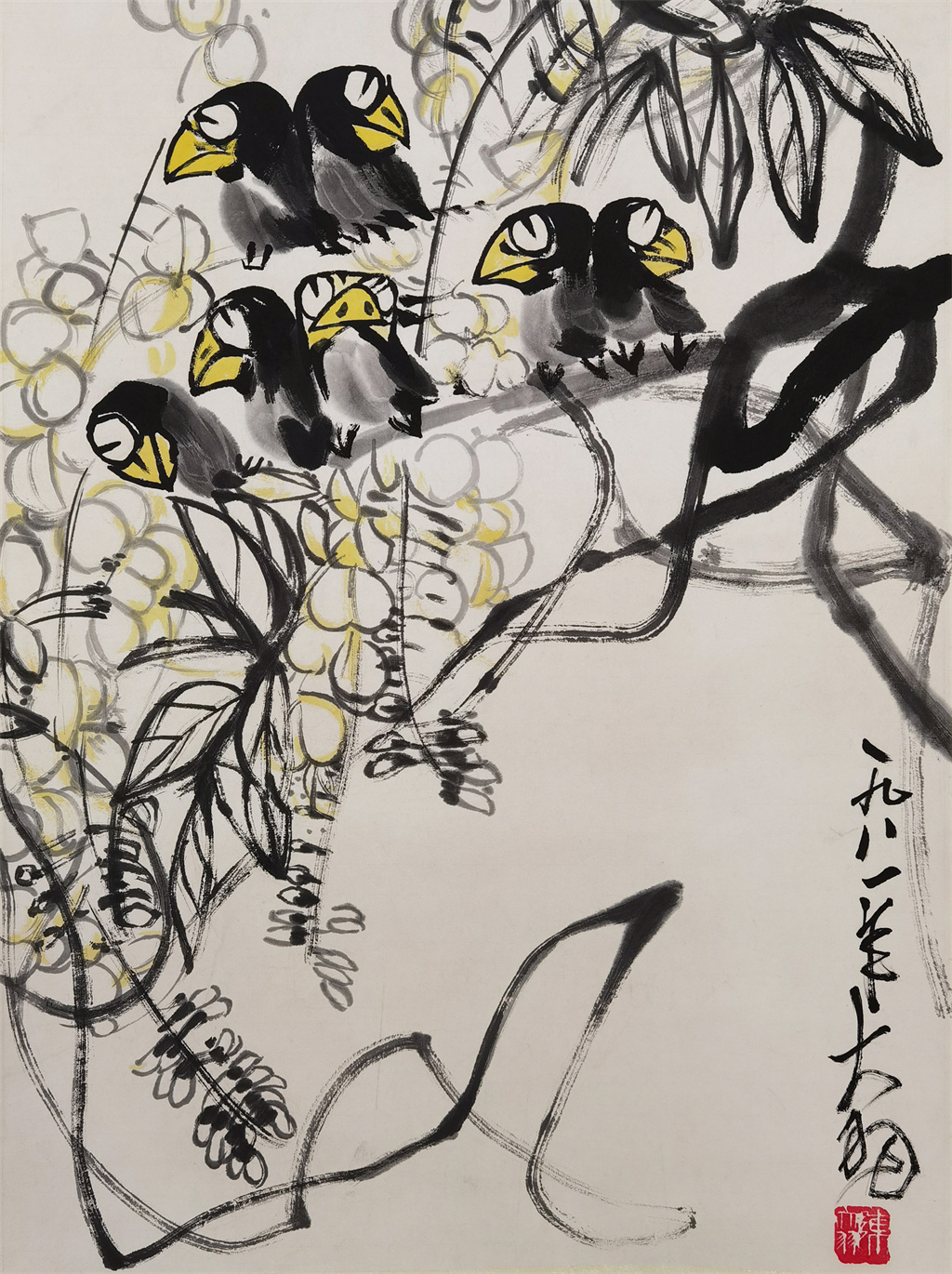陈大羽     花鸟