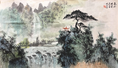 陈大章 《山水》精品  87x52cm