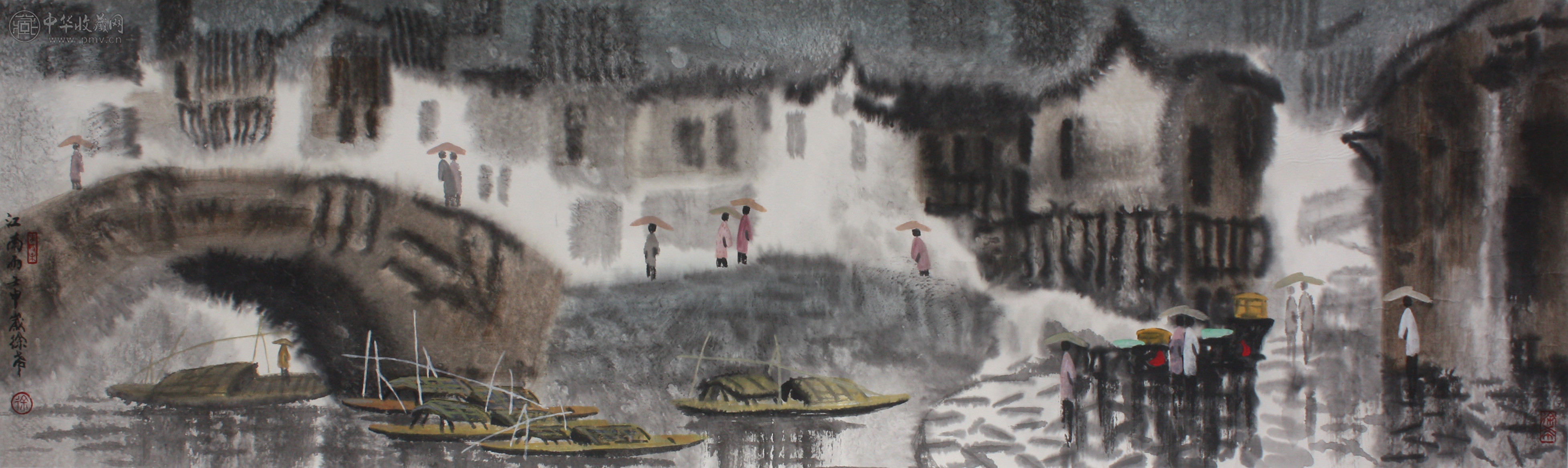 徐希 《江南春雨》  33.5x137cm
