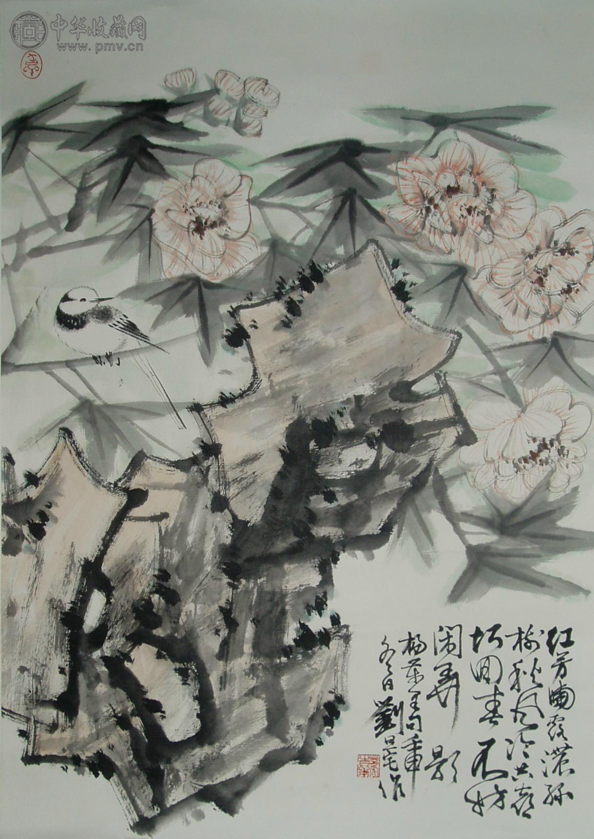  刘旦宅  《花鸟》  68x68cm