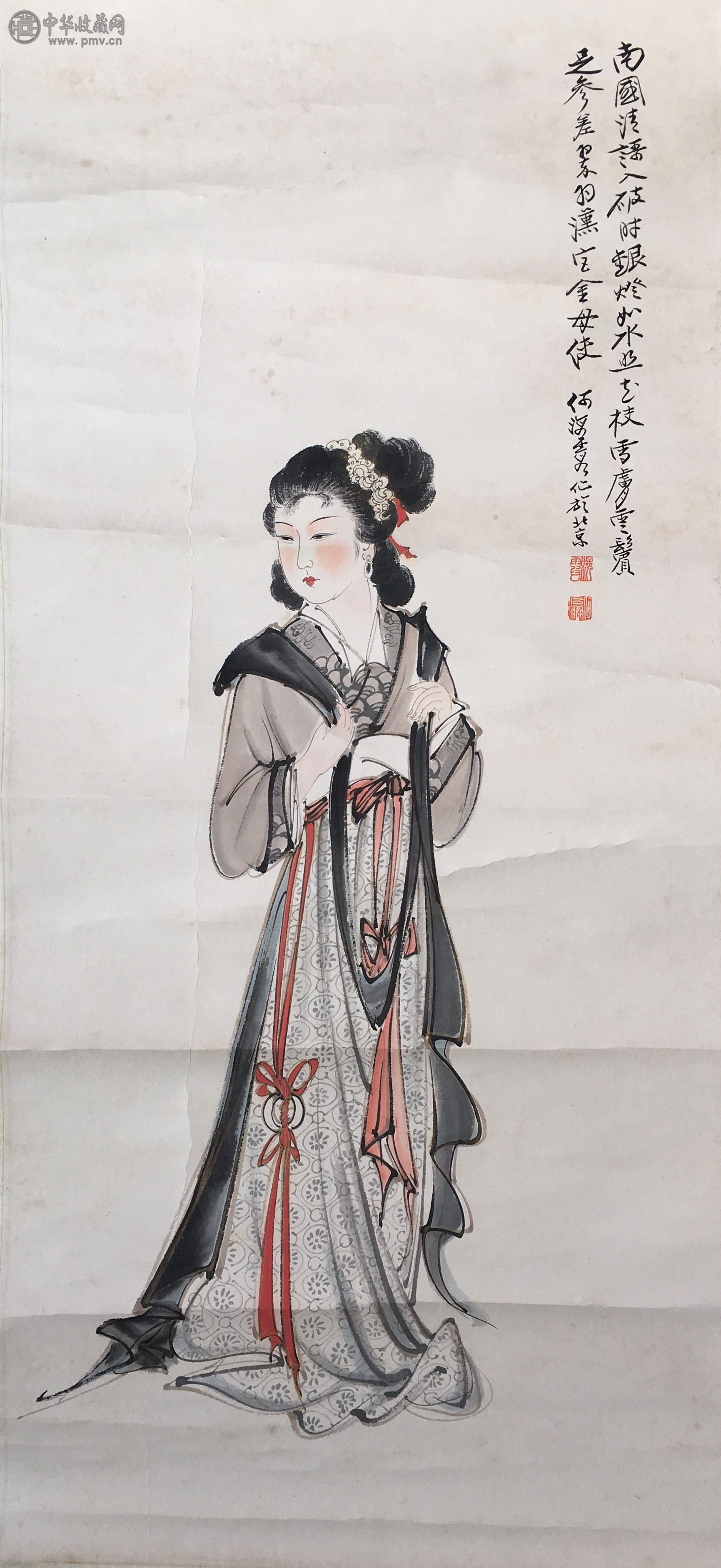 何海霞 《仕女图》  44X95.5CM