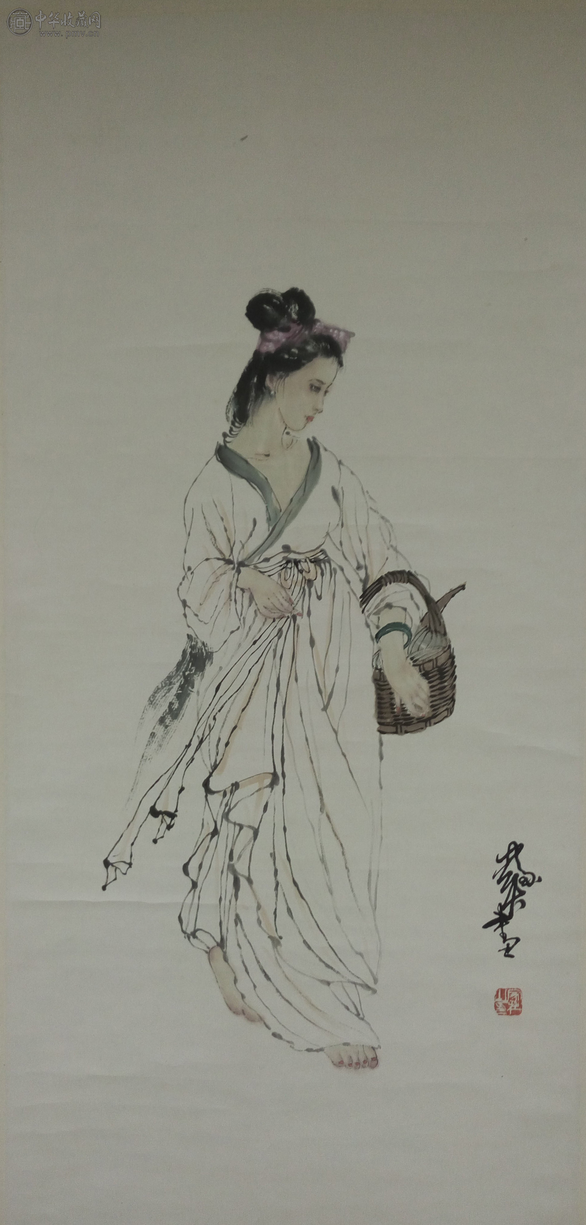 何家英  《仕女》  96X45CM