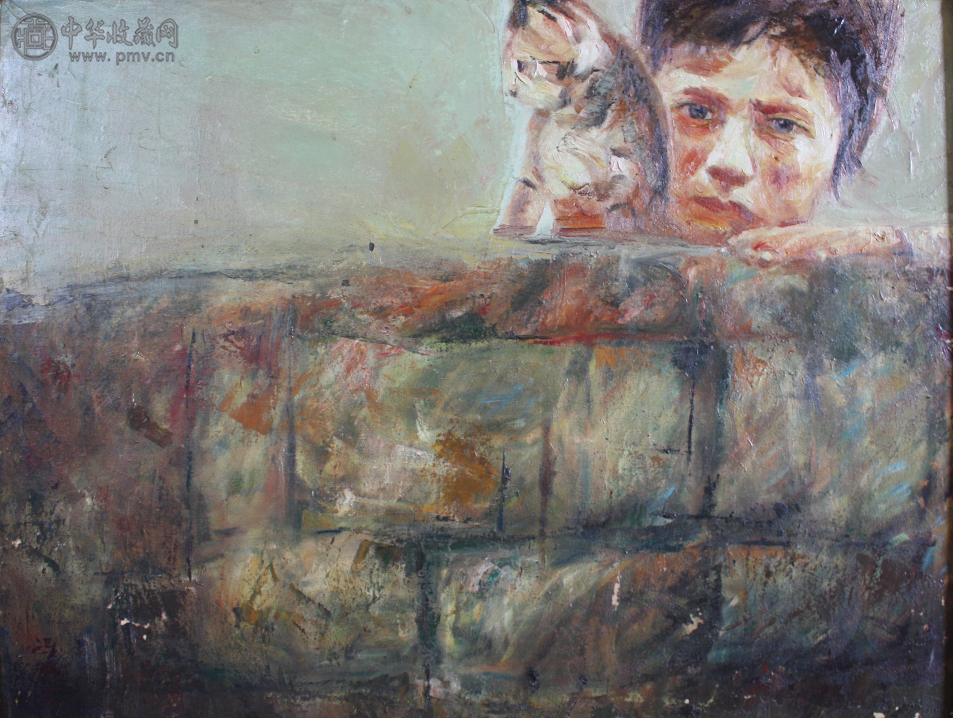 冯钢百 《人物油画》 52X69CM