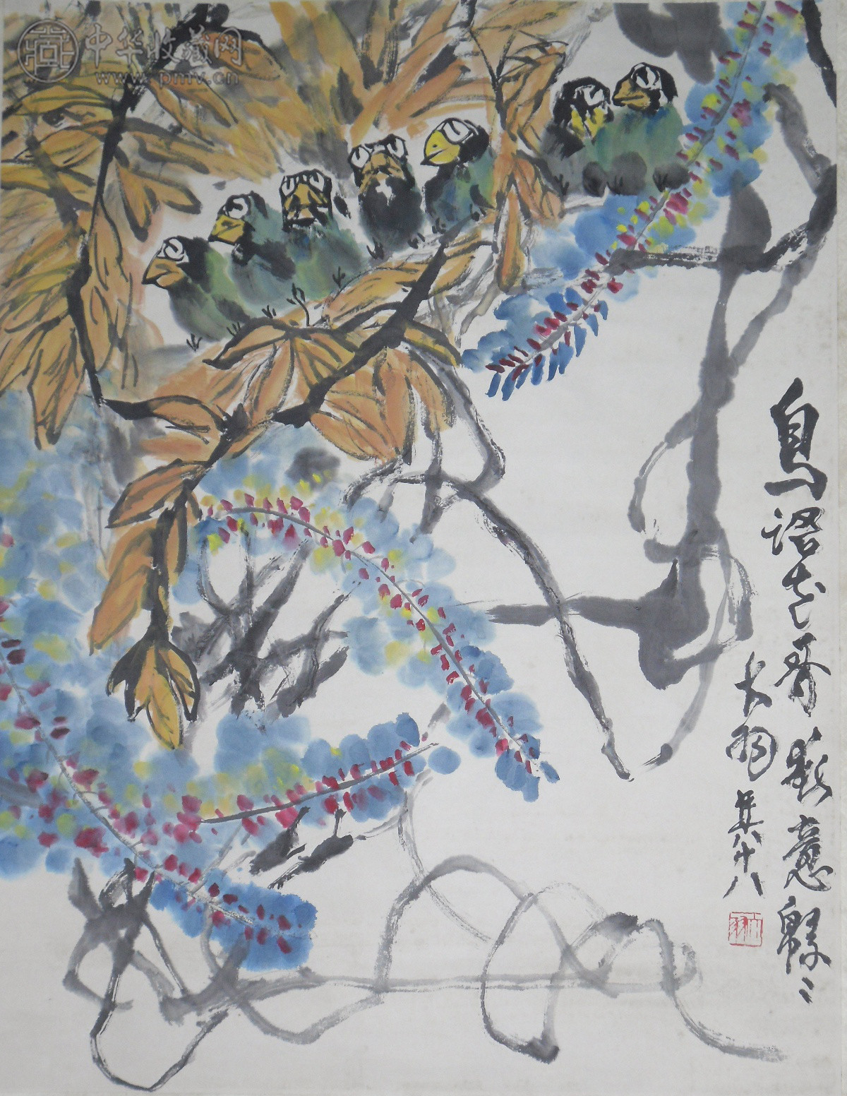 陈大羽 《花鸟精品》 60x87cm