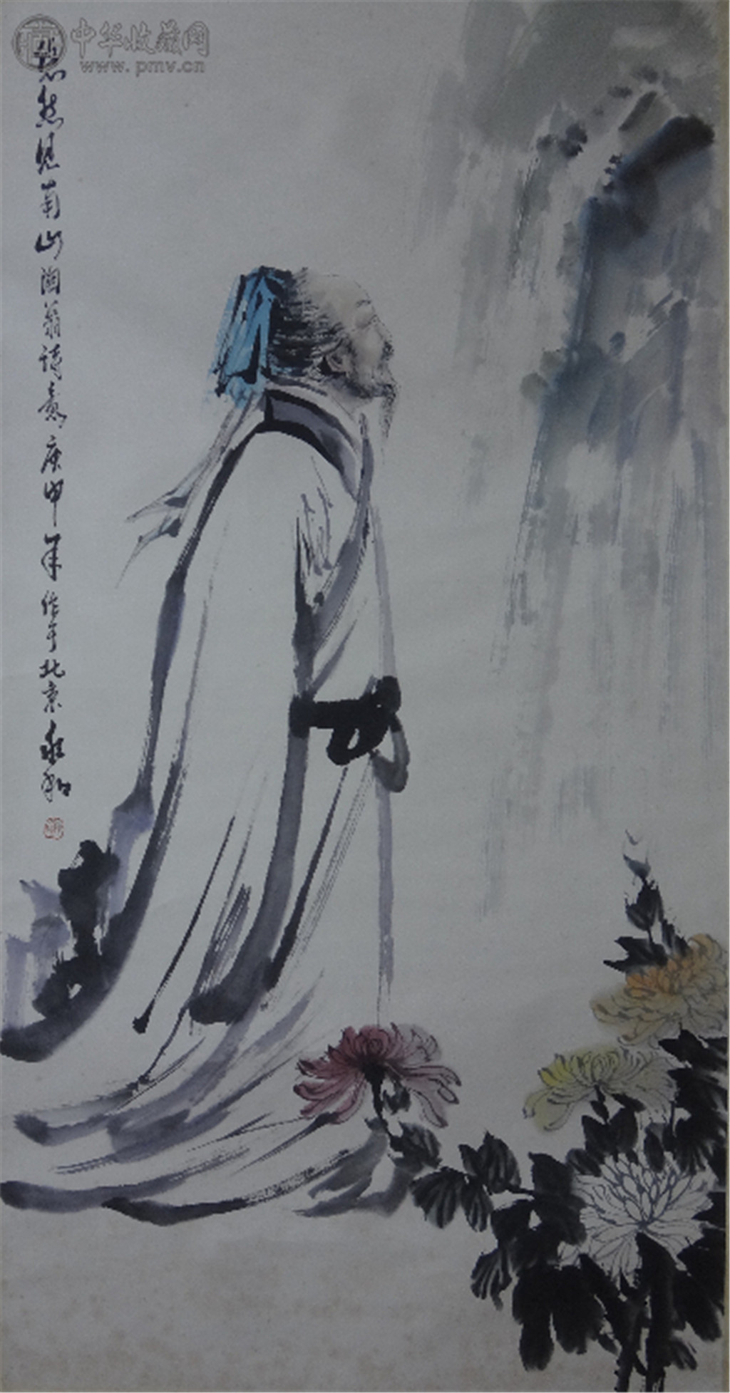 蒋兆和  《陶渊明像》 68x136cm