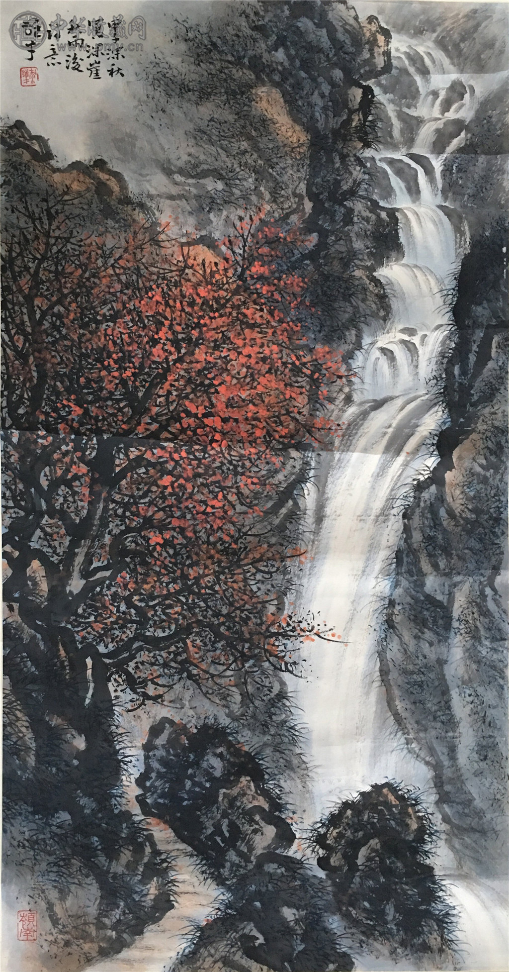 黎雄才《山水 》 91X48CM